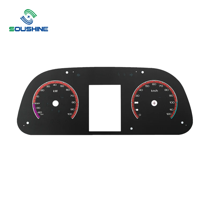High Quality Polyester Label Control Panel Stickers for Car dashboard
