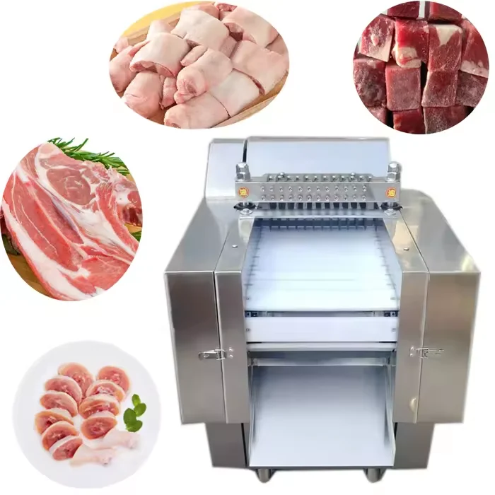chicken cutter machine fish dicing frozen meat dicer cube cutting machine meat strips cut small meat cutting machine