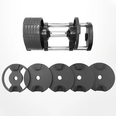 Gym Commercial Home Cheap Steel Rubber Fitness Equipment Cast Iron Barbell 50kg Dumbbell Adjustable Weight Set with Case