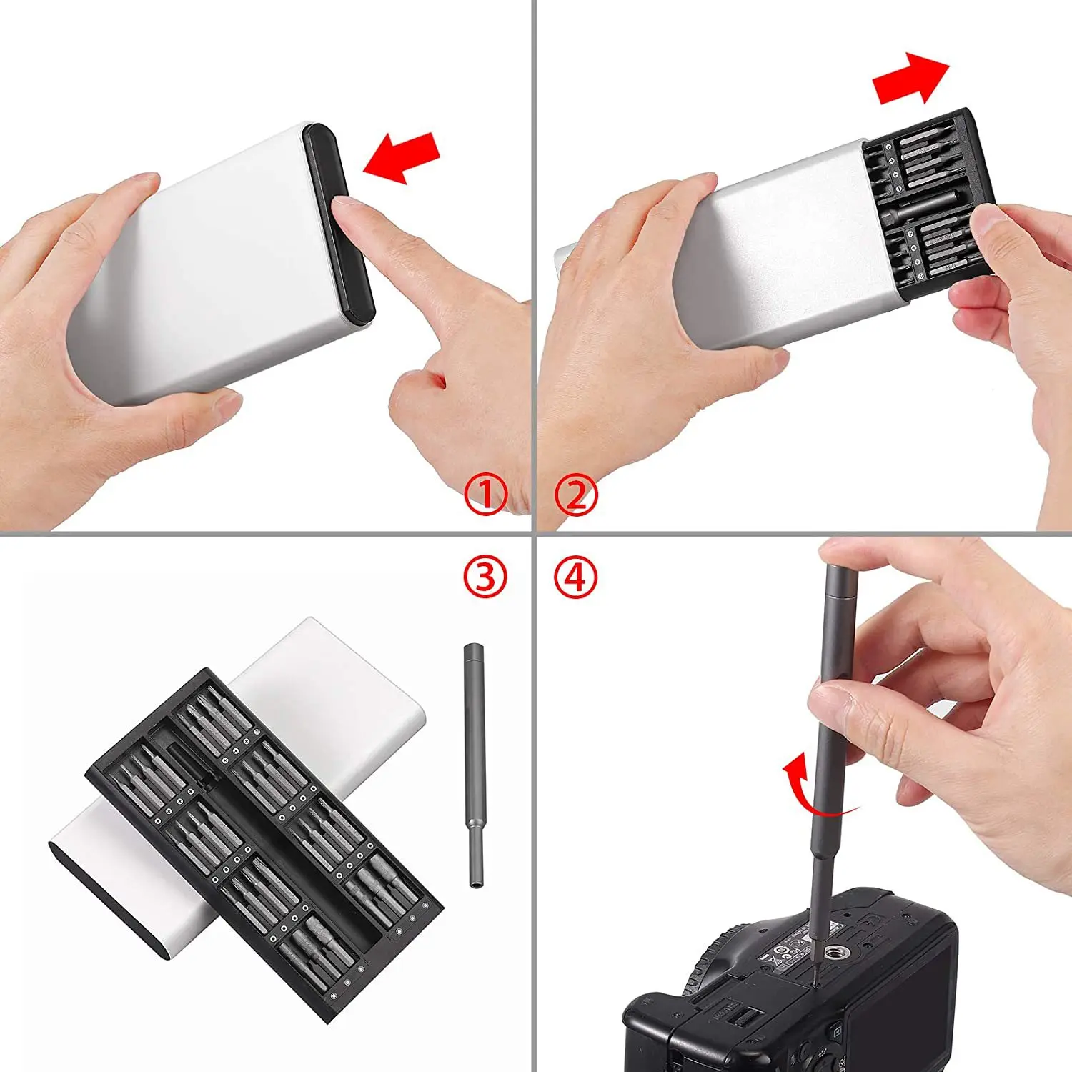 Multi functional precision small portable screwdriver set for mobile phones, computers, home repairs, manual tools