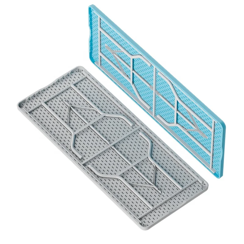 Benjia Easy Square Plastic Folding Dinning Table 6FT Table Plastic Folding Card Table