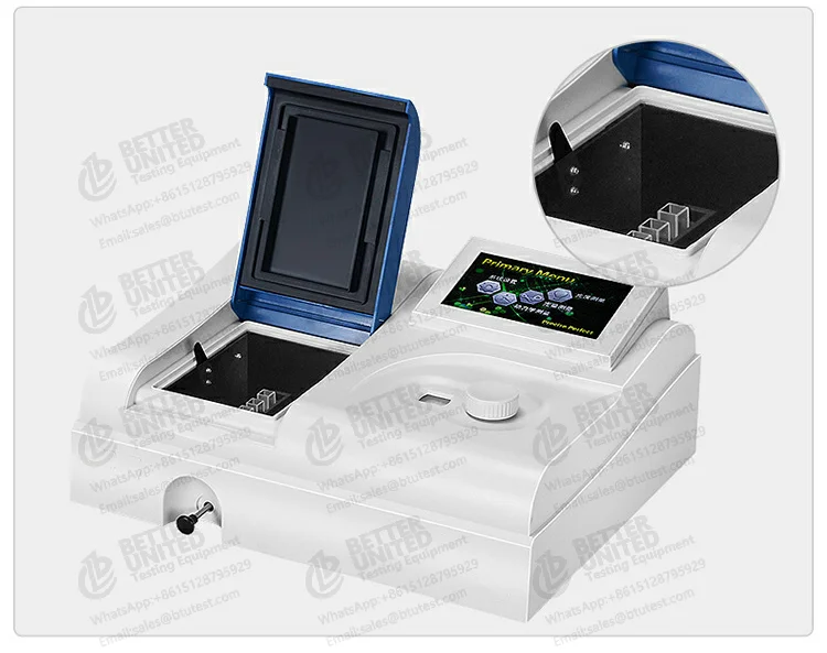 Lcd Display Digital Single Beam Uv Visible Spectrometer Spectrophotometer
