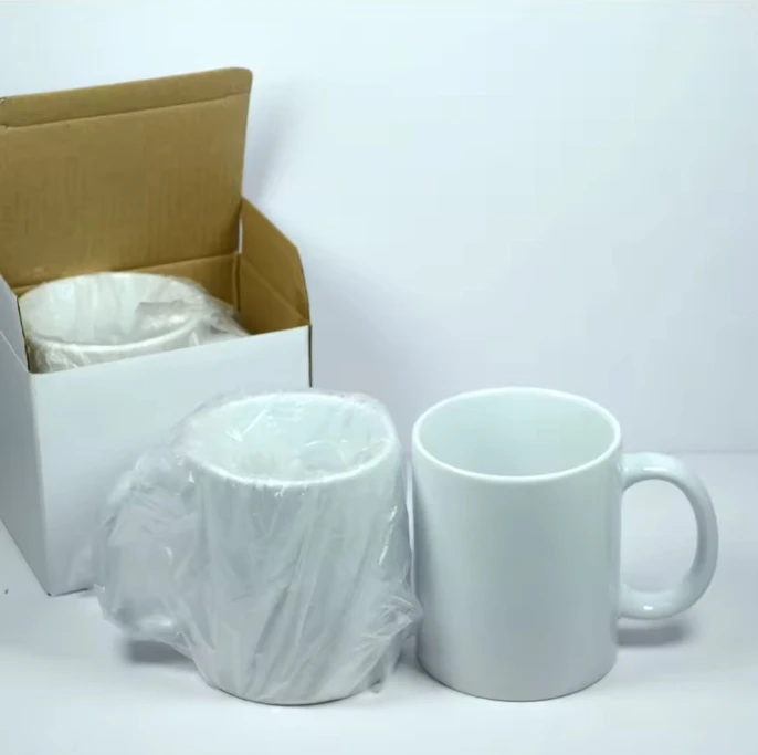 Ceramic Mug 11oz White Sublimation Blanks Coffee Mug for Custom Logo Printed Cup