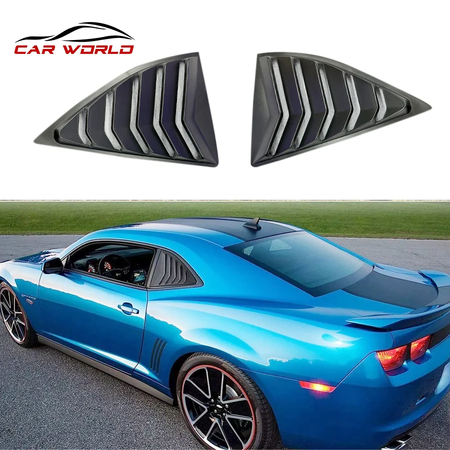 Для 2010-2015 Chevy Camaro матовые черные боковые оконные жалюзи пластиковый материал для Chevrolet LT RS SS