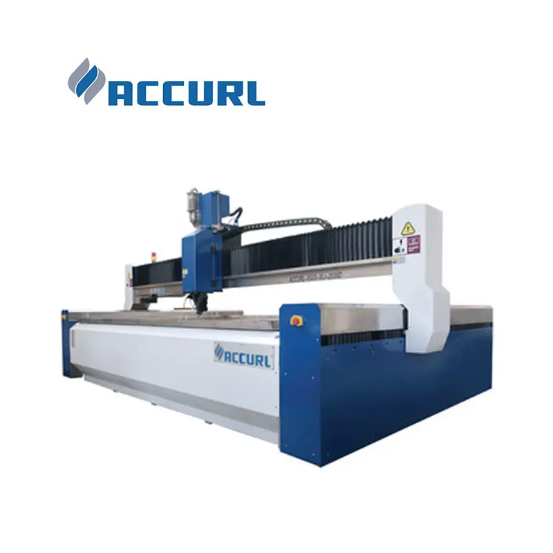 ACCURL Automatic Water Jet Machine 3M Water Cutting Machine 5 axis Cnc Waterjet Stone Cutting Machine