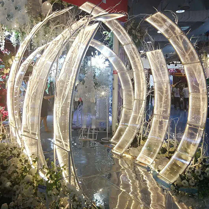 2021 NEW deign wedding decoration centerpiece flower balloon stand wedding stage metal white arch backdrop