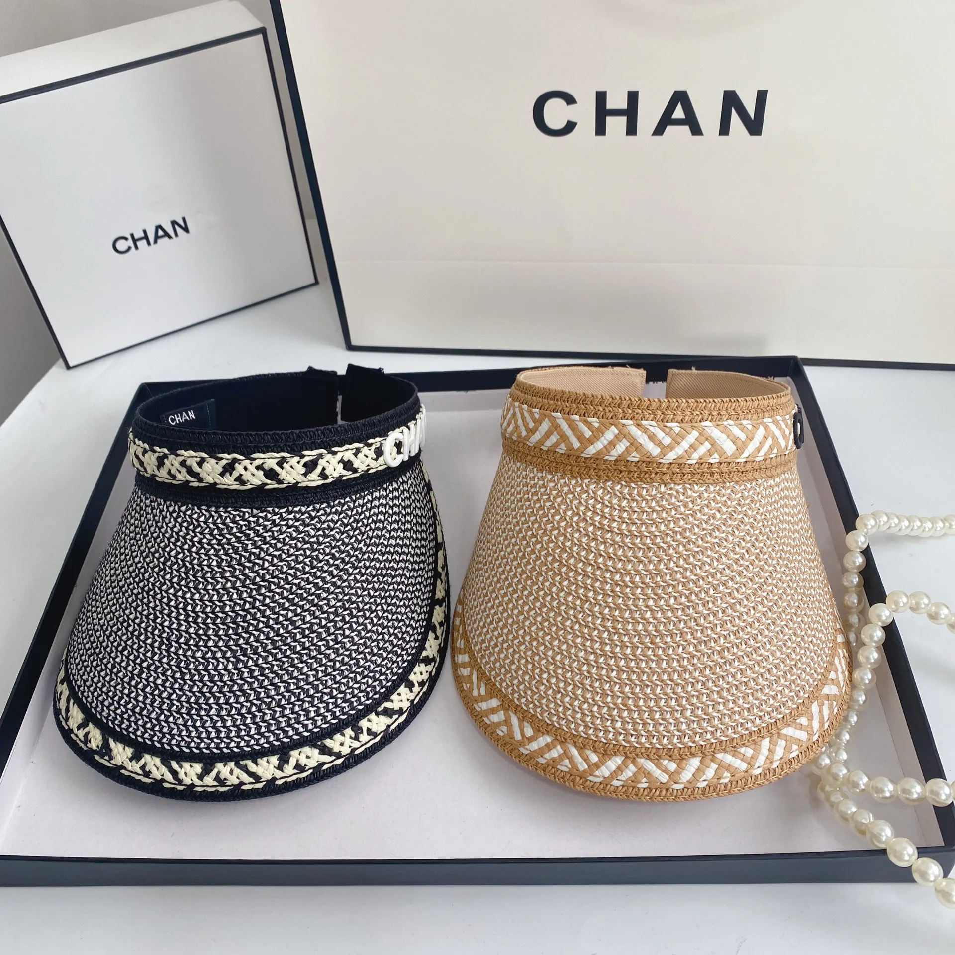 2022 Новое поступление Летняя модная дизайнерская Солнцезащитная шляпа брендовая Повседневная затеняющая уличная соломенная головная повязка пустая