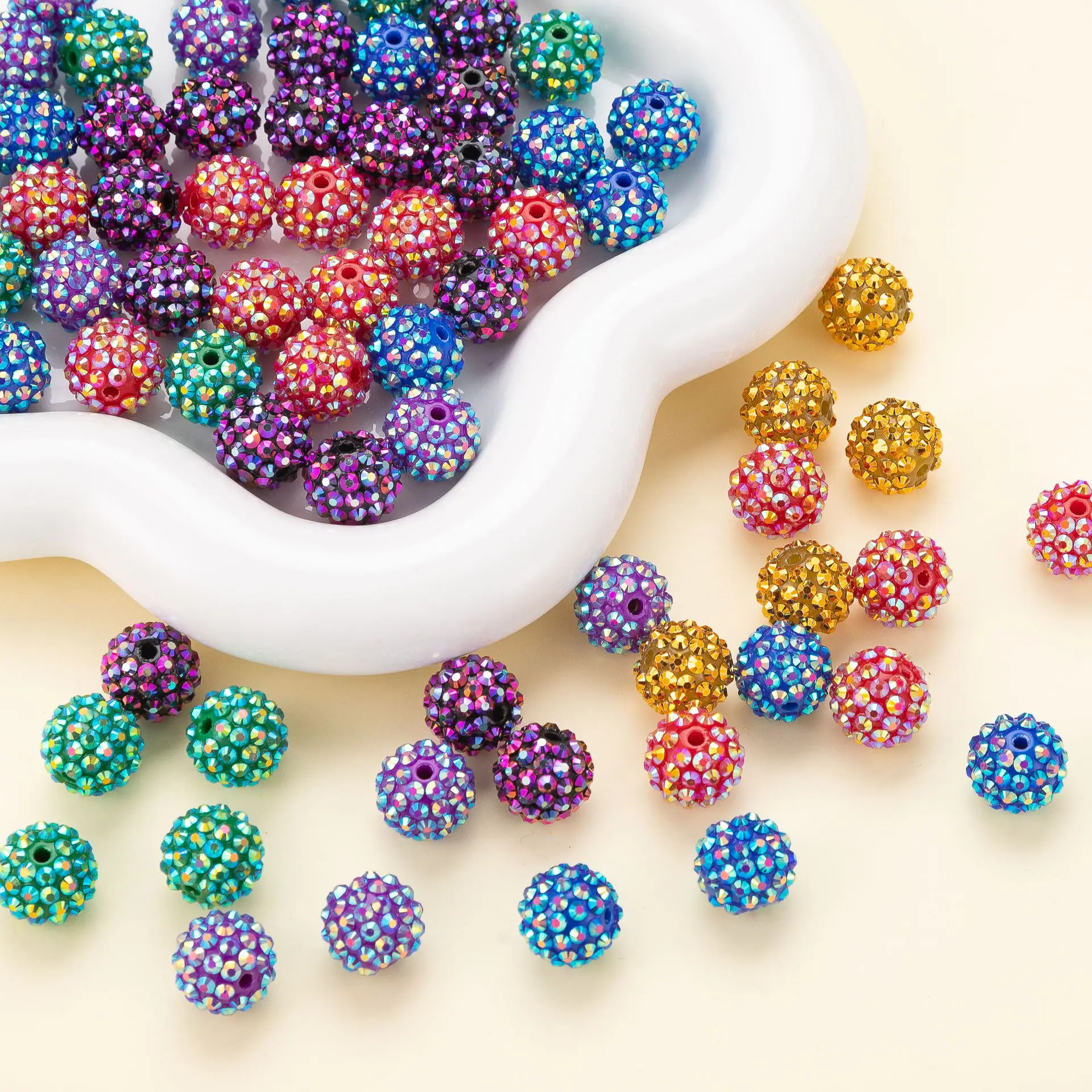 Acrylic, Plastic & Lucite Beads,Rhinestone Beads for Jewelry Making