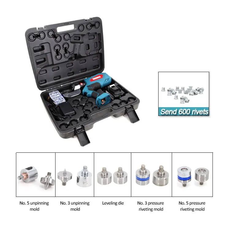 FUNISI Battery operated hand held self piercing SPR riveting gun system for automotive repair