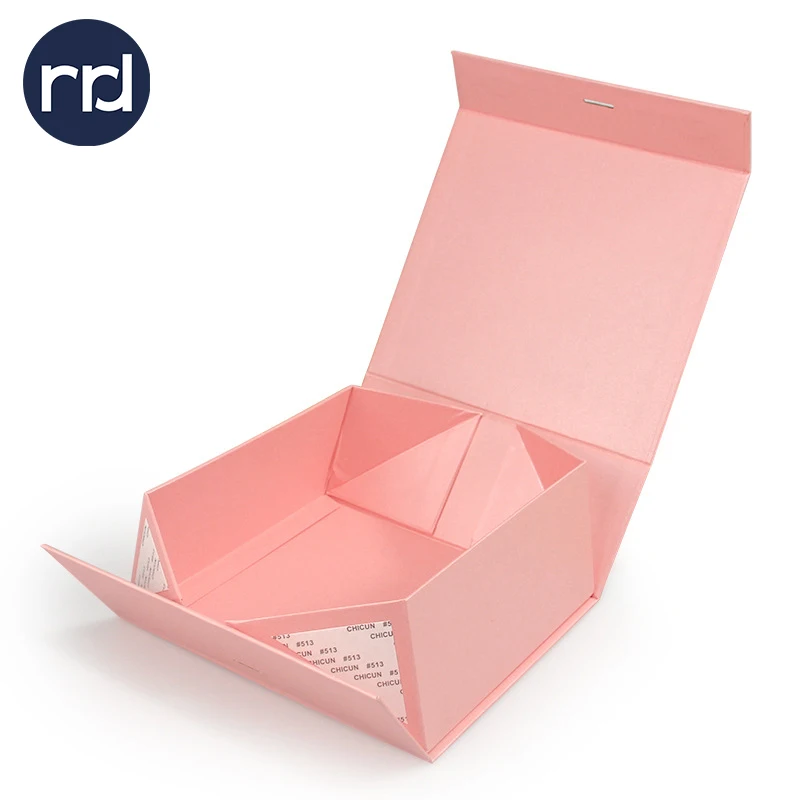 RR Donnelley Custom Design Manufacturer Recyclable Lucky Essential Oil Box Packaging Foldable Magnetic Gift Box with Ribbons