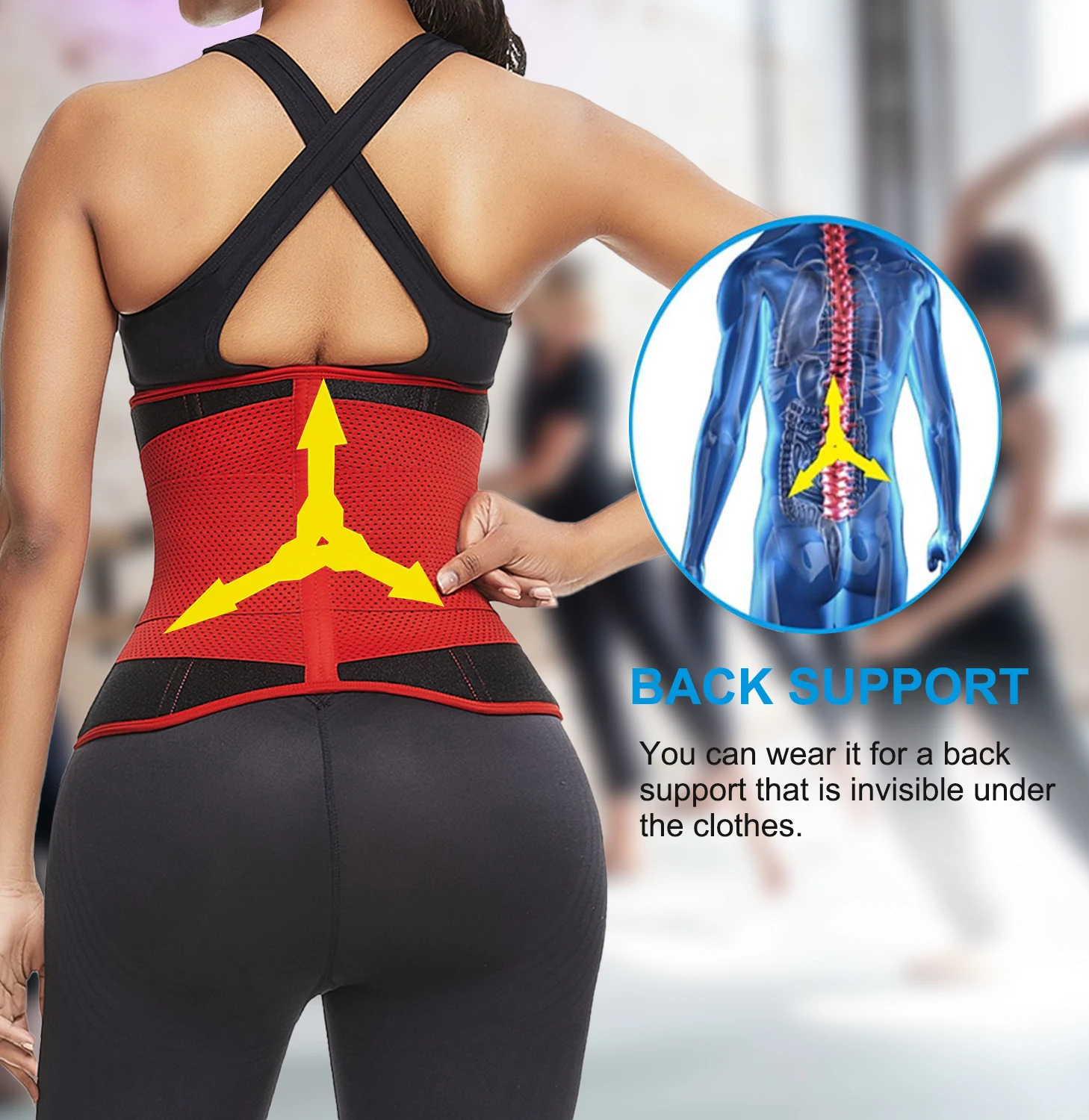 
Factory Price High Waist Lady Neoprene Waist Trainer To Work Out Invisible Quality Waist Shaper Slimming Belt 