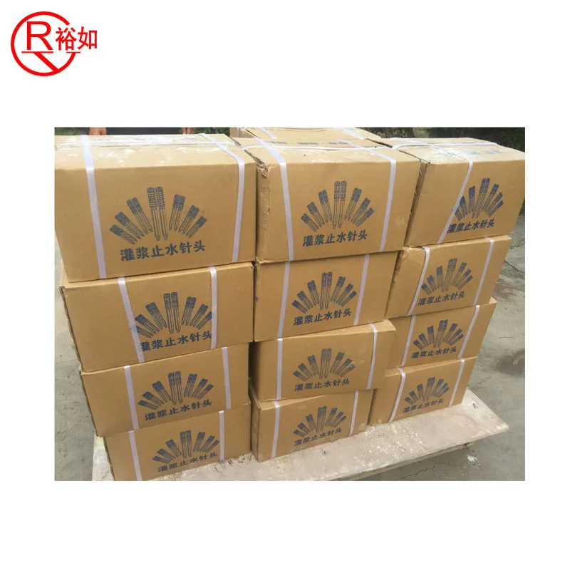 Concrete cracks leaking surface aluminium injection packers