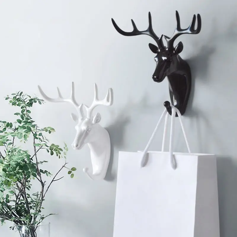 Wall Mounted Hook Creative Animal Shape Hooks Key Holder Hooks Clothes Coat Hanger for Bedroom Living Room