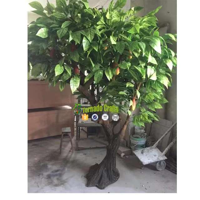 China factory wholesale artificial fruit chocolate cacao trees