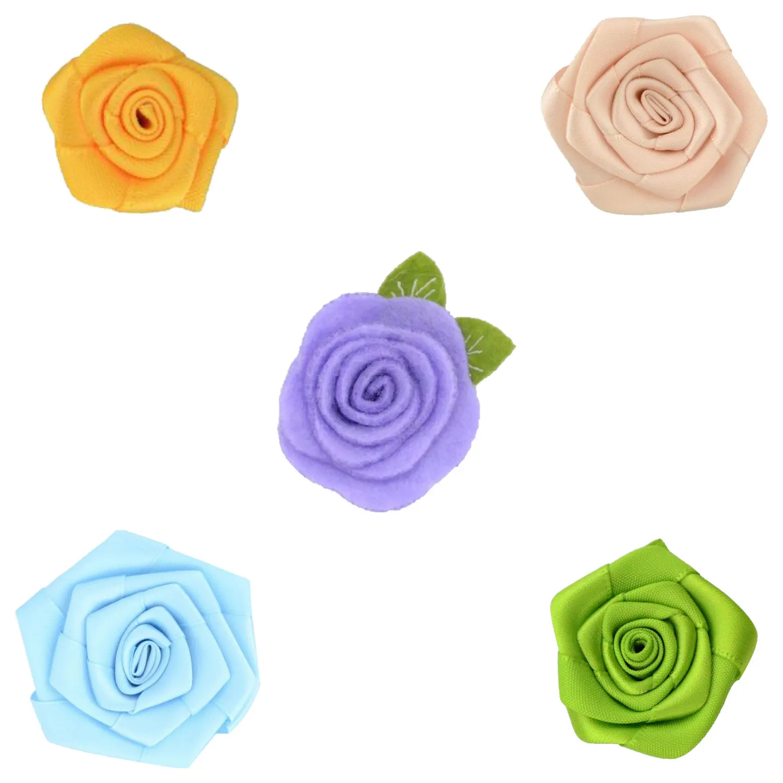 Didamao Hair Accessories Pearl Decorative Artificial Silk Rose Flowers For Headband