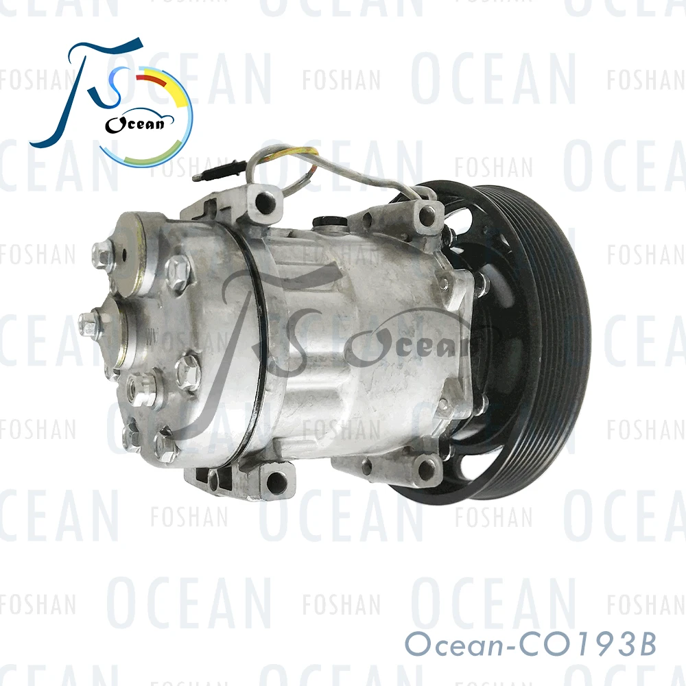 7H15 Air Conditioner Compressor For Volvo Truck FH16-D16C(16.1L)^D16E(16.1L) (2003-2008) Spare Parts 4134/4324/4326 CO193B