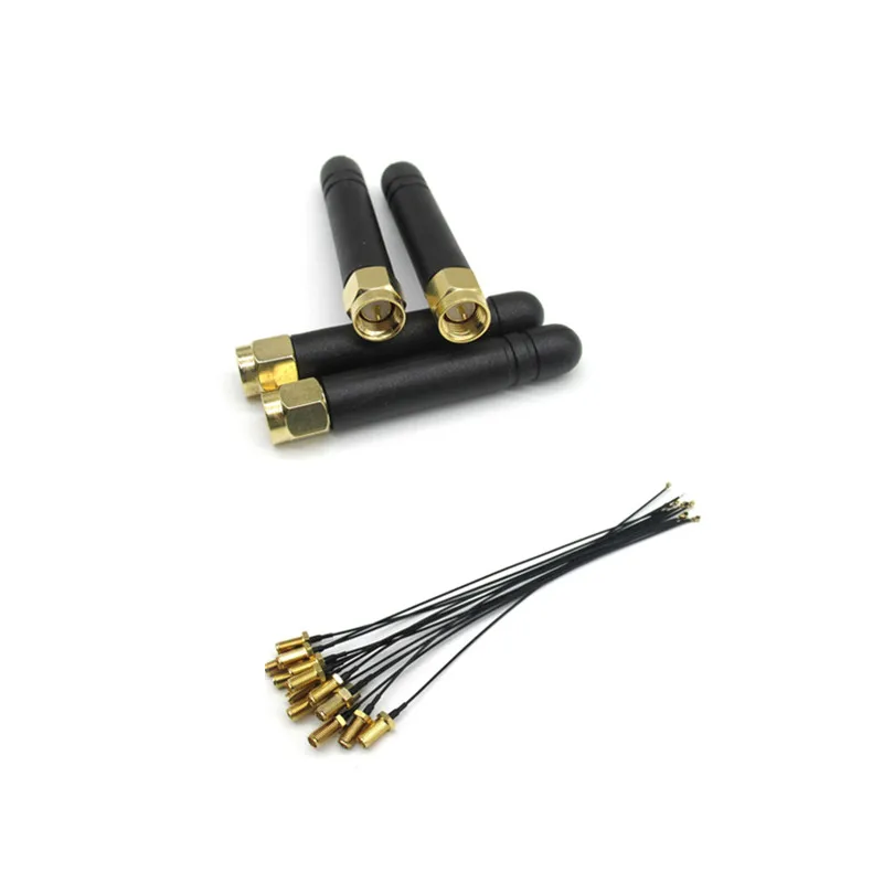 SMAconnector IPEX mini connector female RP male pin to IPX And GSM/3G/4G straight/elbow S M A rubber rod antenna high gain 5CM
