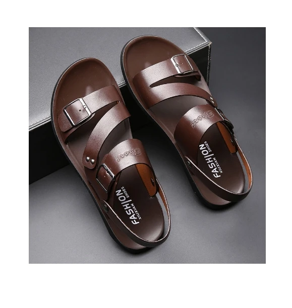 Mens New Beach Shoes Cool Slippers Outdoor Two-Piece Anti Slip Soft Sole Soft Surface Casual Wear Resistant Mens Slippers