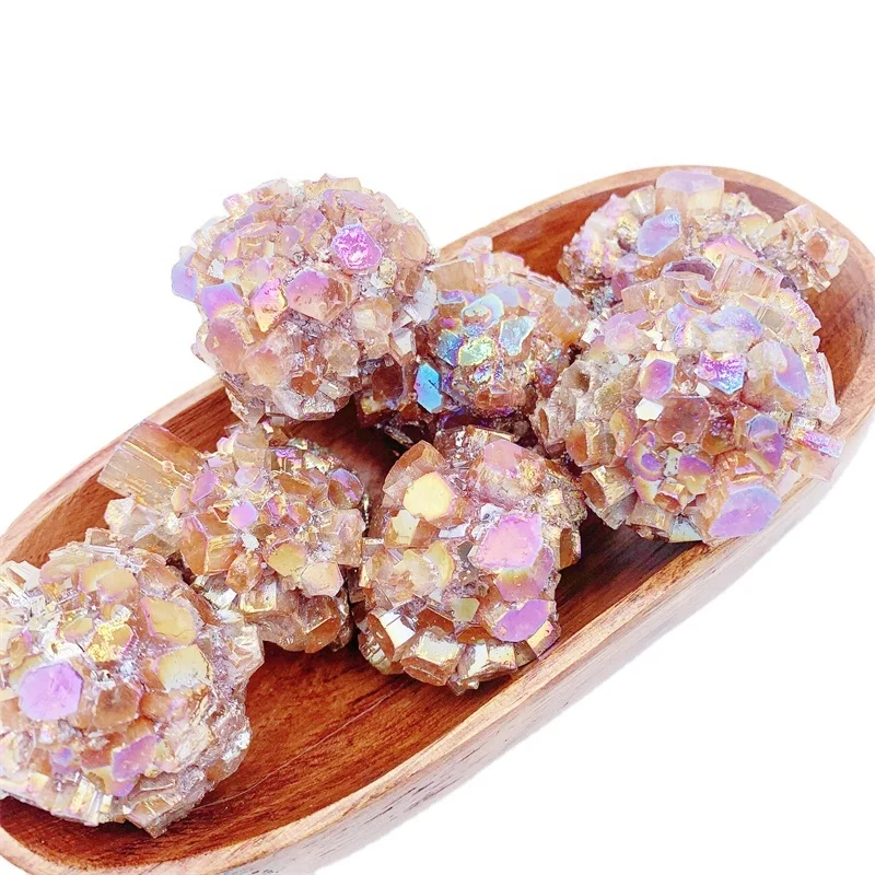 Factory Direct Selling Natural Crystal Cluster Electroplating Blue Cheap Aragonite Price