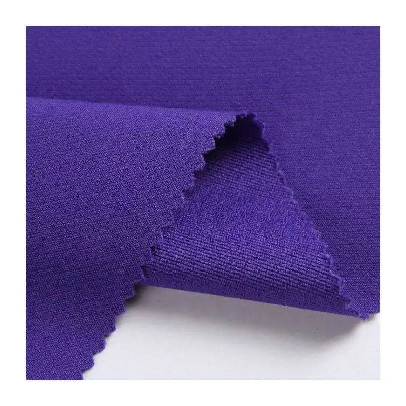 New arrival TSP 190GSM plain dye stretch polyester purple woven twill fabric for women work pants or dress