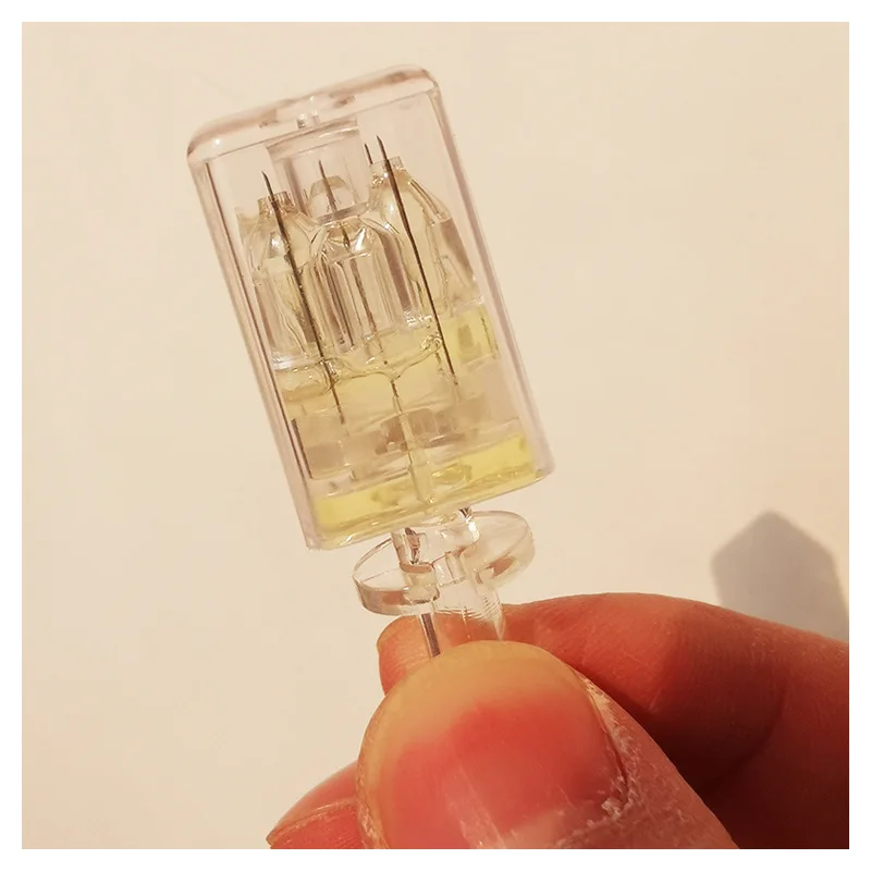 Hot sell Crystal 5 pin Multi Needle for Mesotherapy Injector and Manual Shot crystal needles 5 pin nanosoft needle