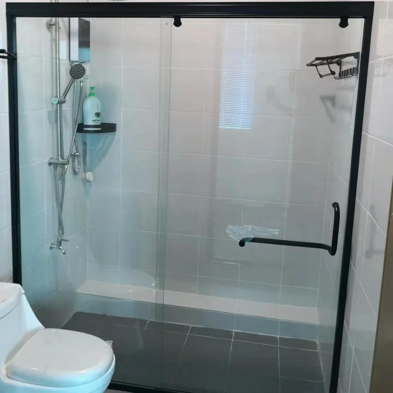 Clear Glass Customized Sliding Shower Door shower room cabin