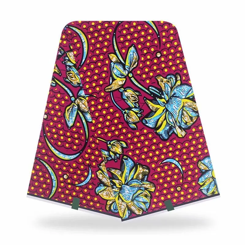 
African Print Real Wax Fabric 6yards African Hollandaise wax print cotton fabric 