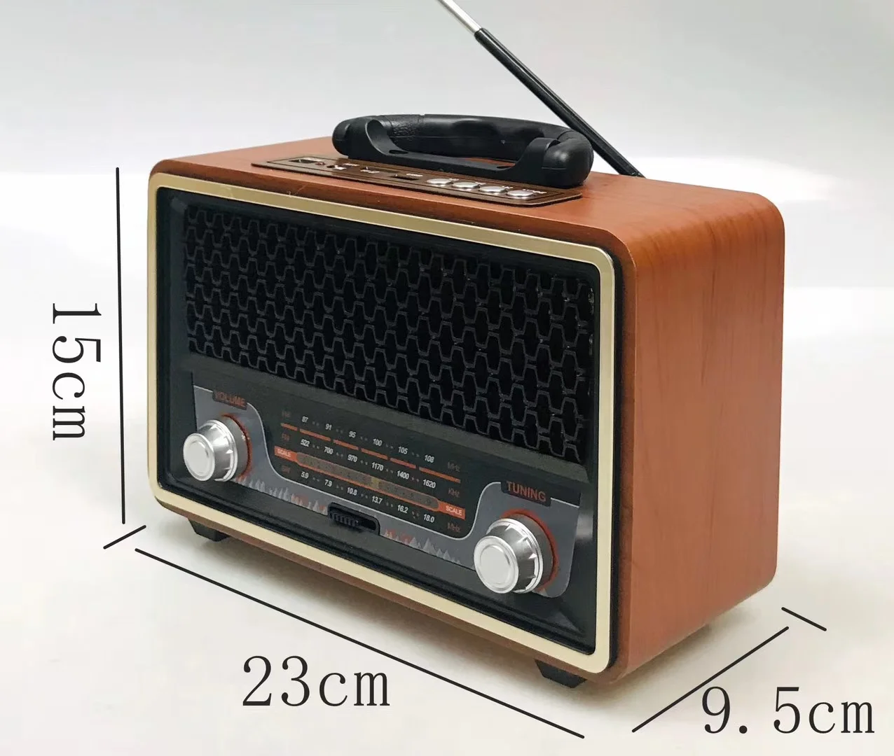  MEIER M-157BT FM AM SW 3 диапазона винтажное Ретро Радио перезаряжаемое радио с USB SD TF MP3-плеер