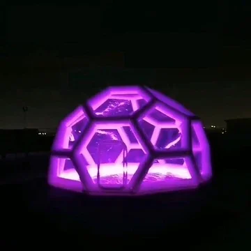 Hot sale  inflatable geodesic dome transparent bubble tent clear 3/4/5 m dome tent for event