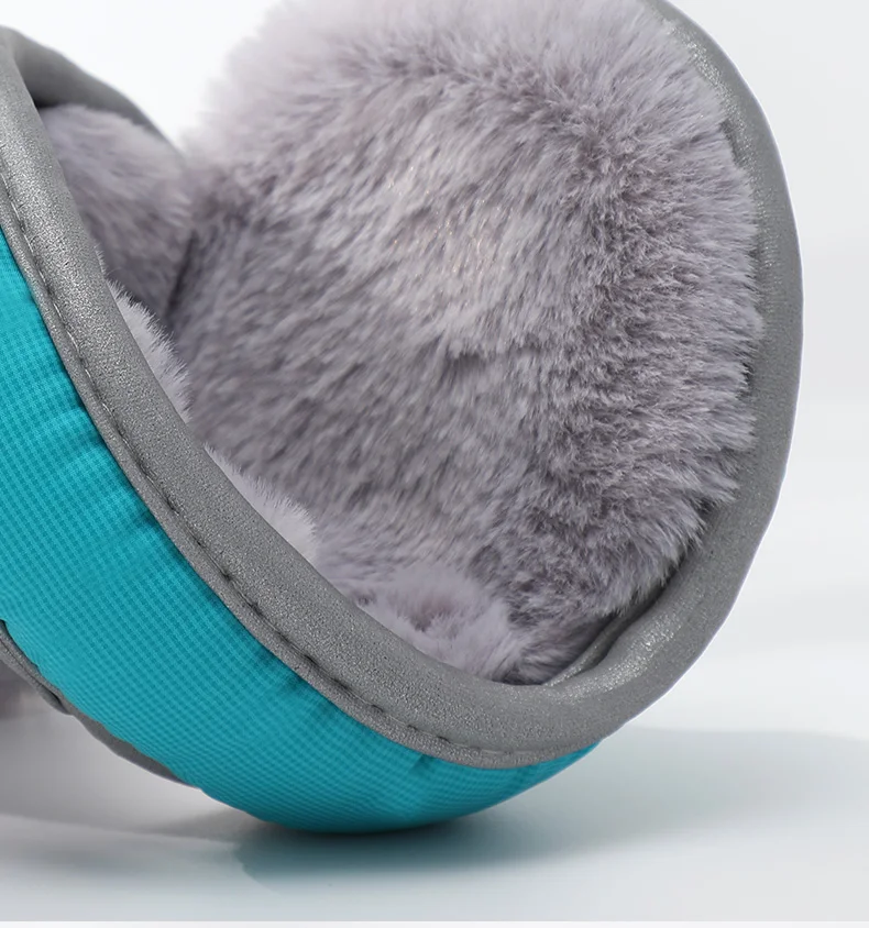 Reflective Waterproof Earmuffs Foldable Winter Outdoor Ear Warmer Cycling Fleece Ear Muffs