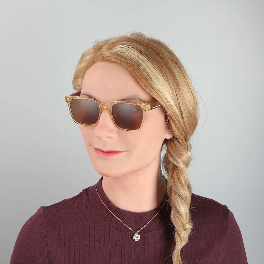 ODM/ OEM Acetate Recycled Classic Wood Sunglasses Unisex Vintage Eco-friendly Eyewear Men Women