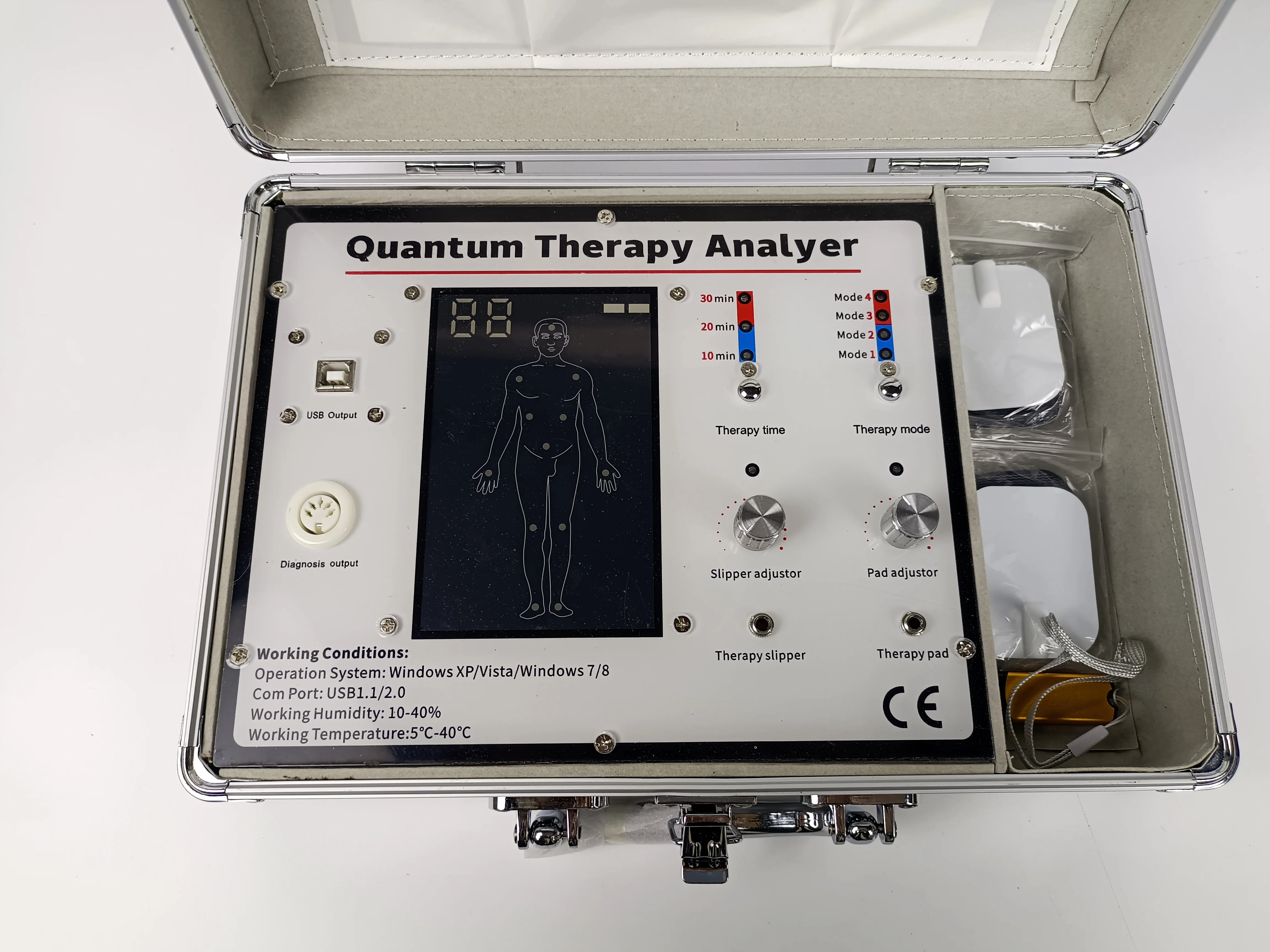 Portable electrode pads therapy with great price quantum magnetic resonance analyzer