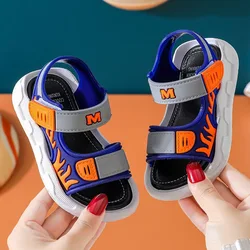 Factory price breathable waterproof beach shoes non-slip soft casual summer kids sandals durable tide boys Rubber Sole Shoes