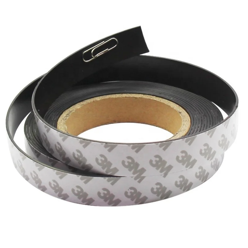 3m adhesive flexible magnet suppliers magnetic rubber strip roll sheet with cheap price
