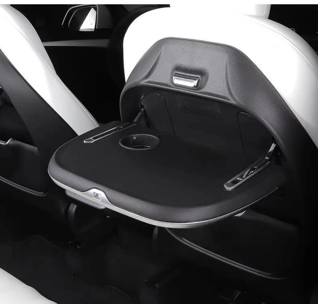 Rear Seat Folding Table For Tesla Model Y 3 Accessories Wireless Phone 15W Fast Charging Desk Car Seatback Table Board Bracket