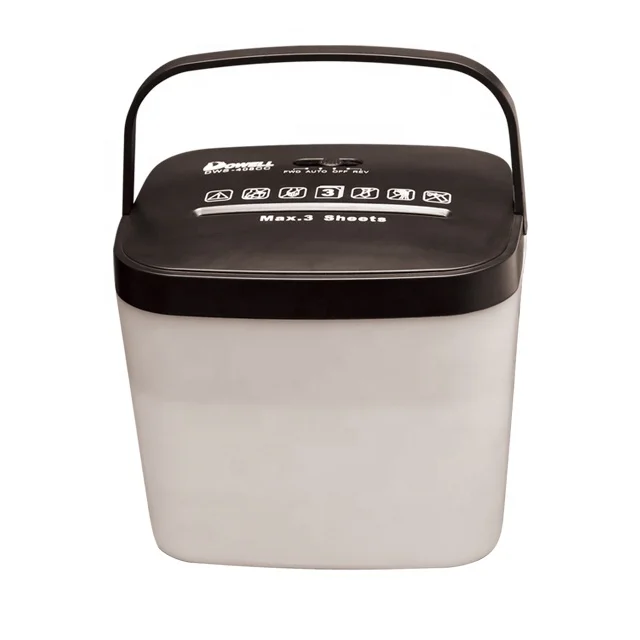 Paper Shredder Cross Cut 6 Sheets (3 Sheets Folded) Mini Paper Shredder