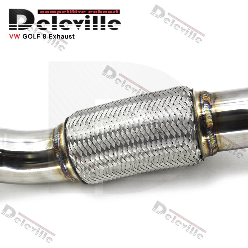 Exhaust System For VW GOLF VIII/8 2020-2023 Performance With Catalytic Header Manifold Escape Exhaust Catted Downpipe