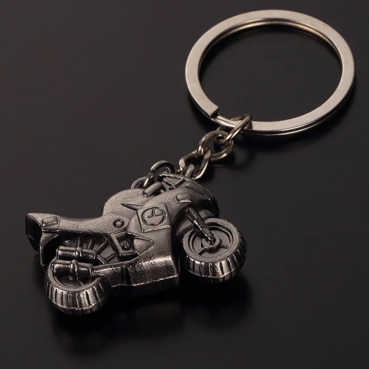Wholesale Creative Personality Stereoscopic Simulation Heavy Motorcycle Metal Key Chains Zinc Alloy Motorcycle Key Chain