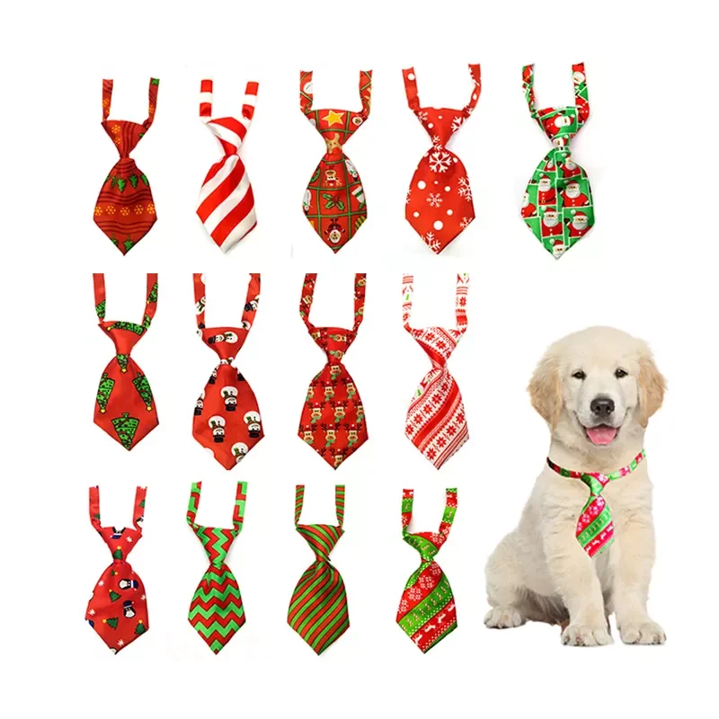 Factory Price Wholesale Cheap Pet Triangle Ties Large Dog Collar Neck Tie Dog Christmas Bow Ties