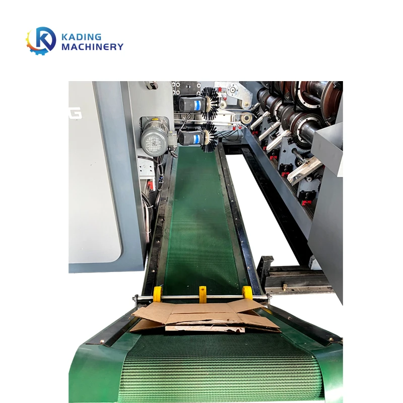 Automatic 2 3 4 Colors Carton Box Printing Slotter Die Cutter Folder Gluer Inline With PP Strapping Machine