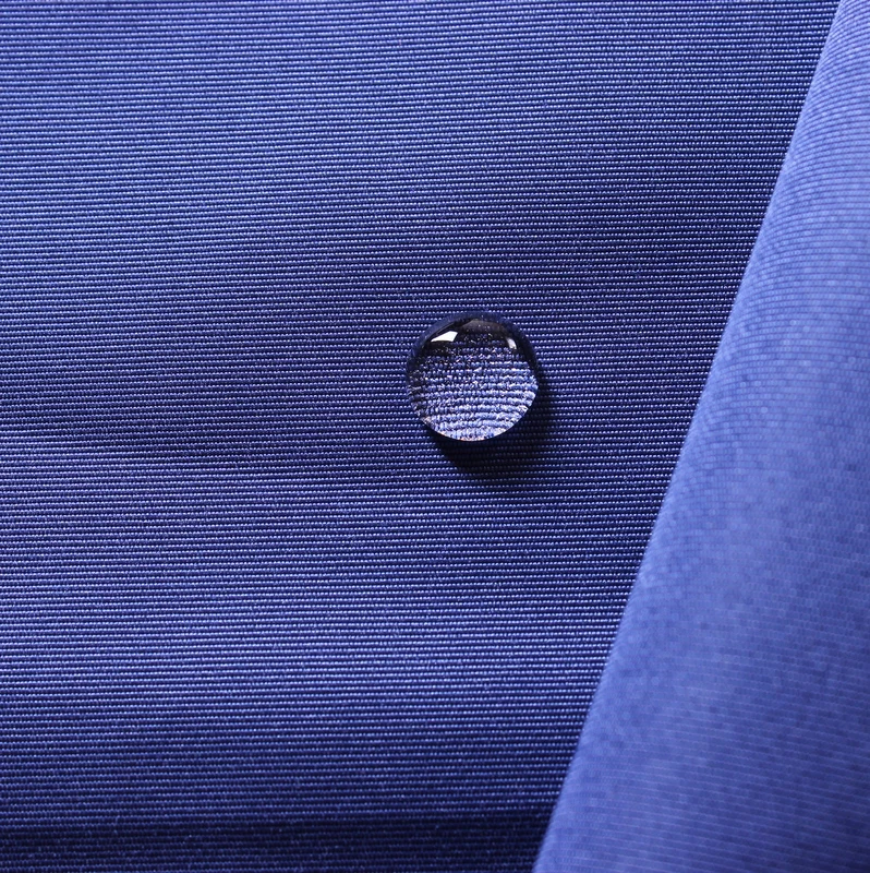 Indigo Dyed 190T 320D Coated Wet Wicking Polyester Taslan for hats caps wind coat uniforms shell fabric