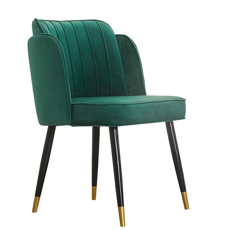 Nordic style european luxury restaurant modern tropical cane back otis bending plywood for dining chair black velvet cushions