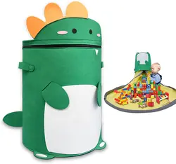 Good-Looking Felt Debris Toy Storage Bucket Dinosaur Large-Capacity Felt Lego Storage