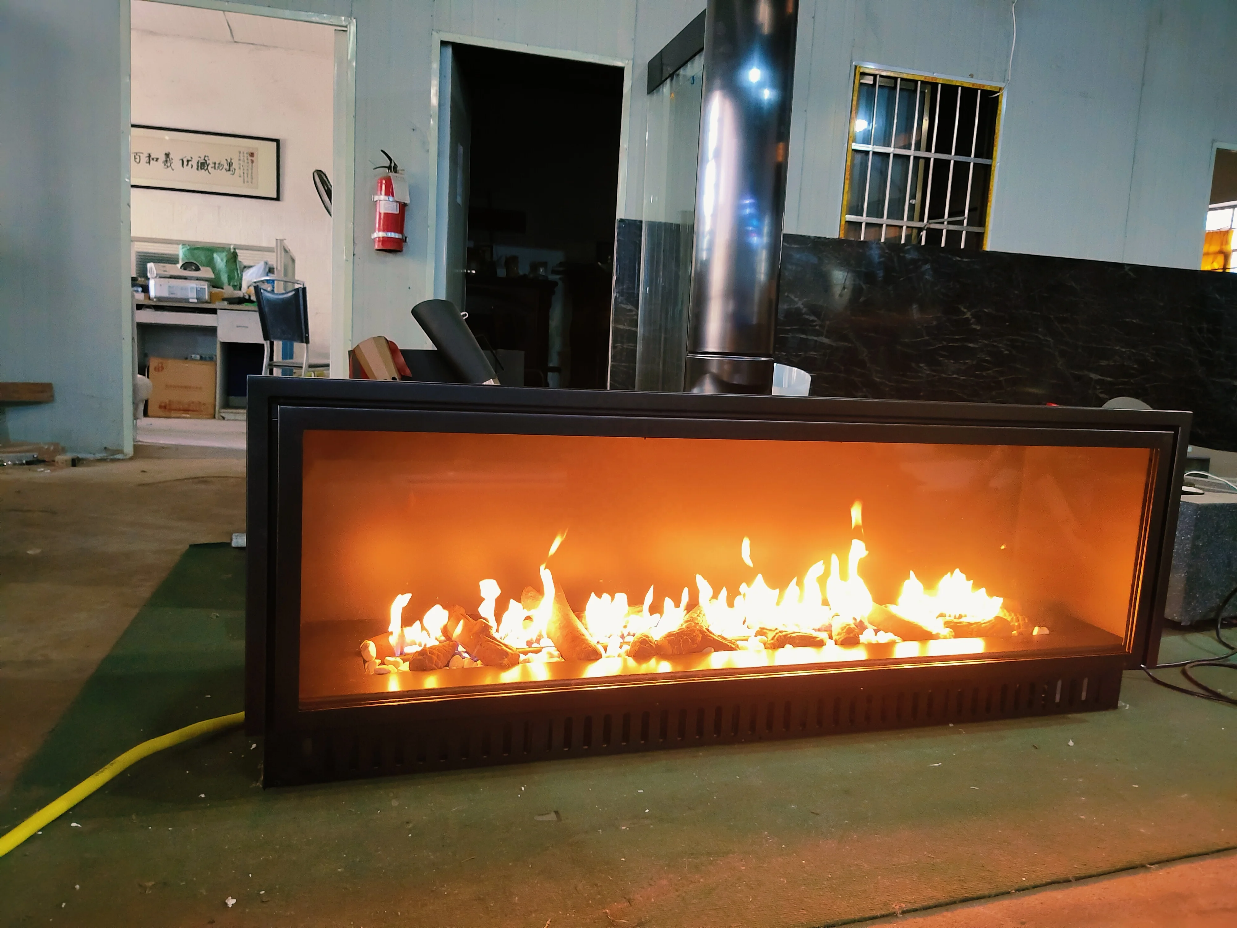 36/40/50/60/72/80 inch double sides view fire see through LGP or natural gas direct vent gas fireplace indoor