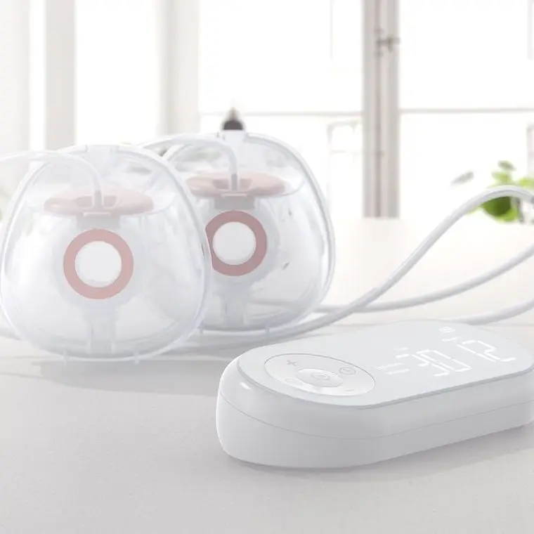 Good Selling Soft Comfortable Super Portable Breast Pump Hands-Free Electric Wearable Lying 150ml Mom Milk Extractor