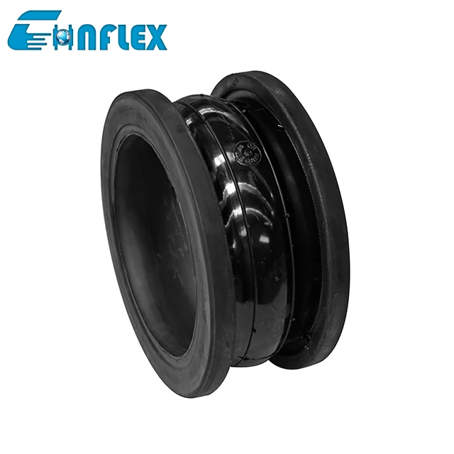 Customizable large-size ductile iron flange connection vulcanization expansion rubber joint