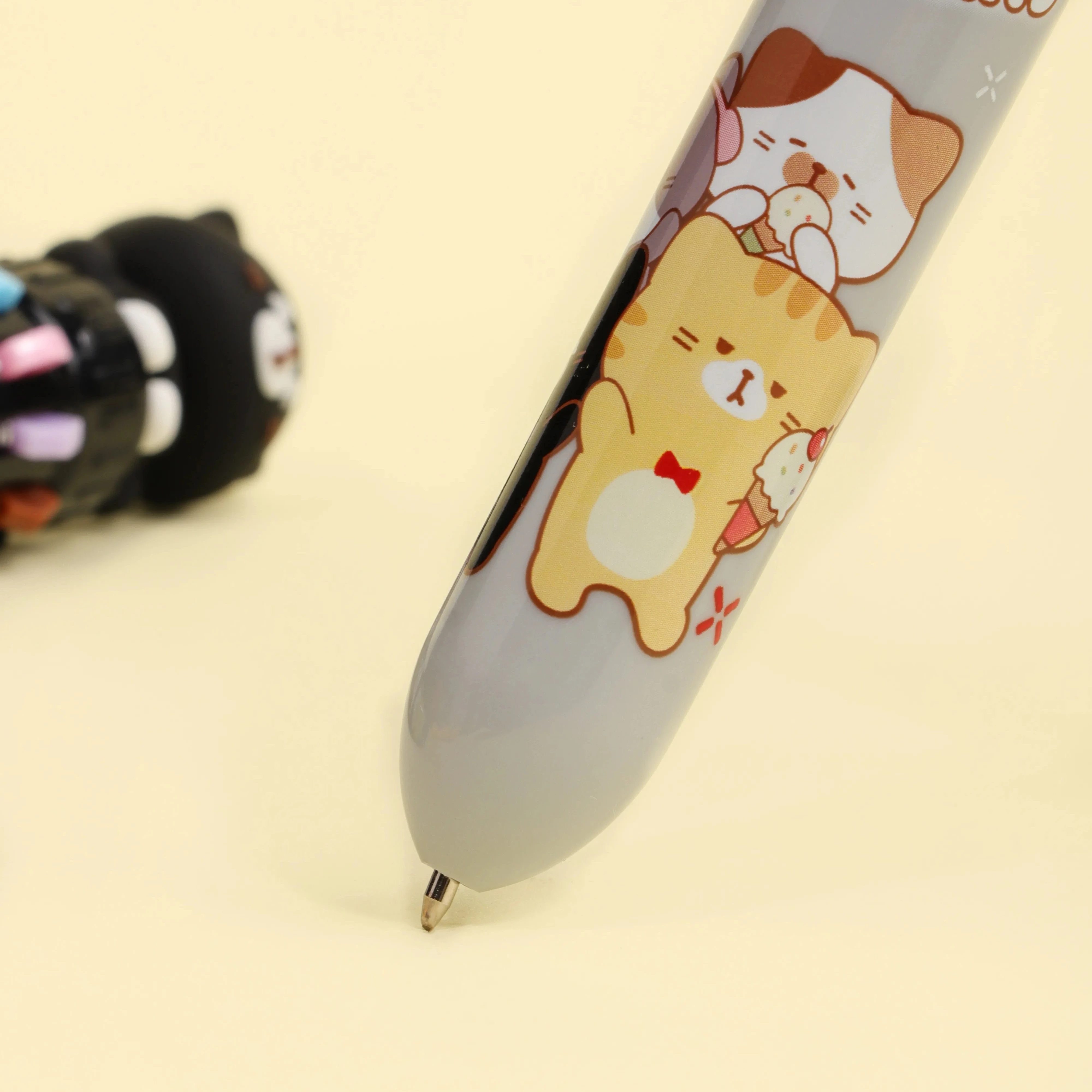 Multi-color diary note ballpoint pen 10 colors cute ballpoint gel pen kawaii cat school pen for kids
