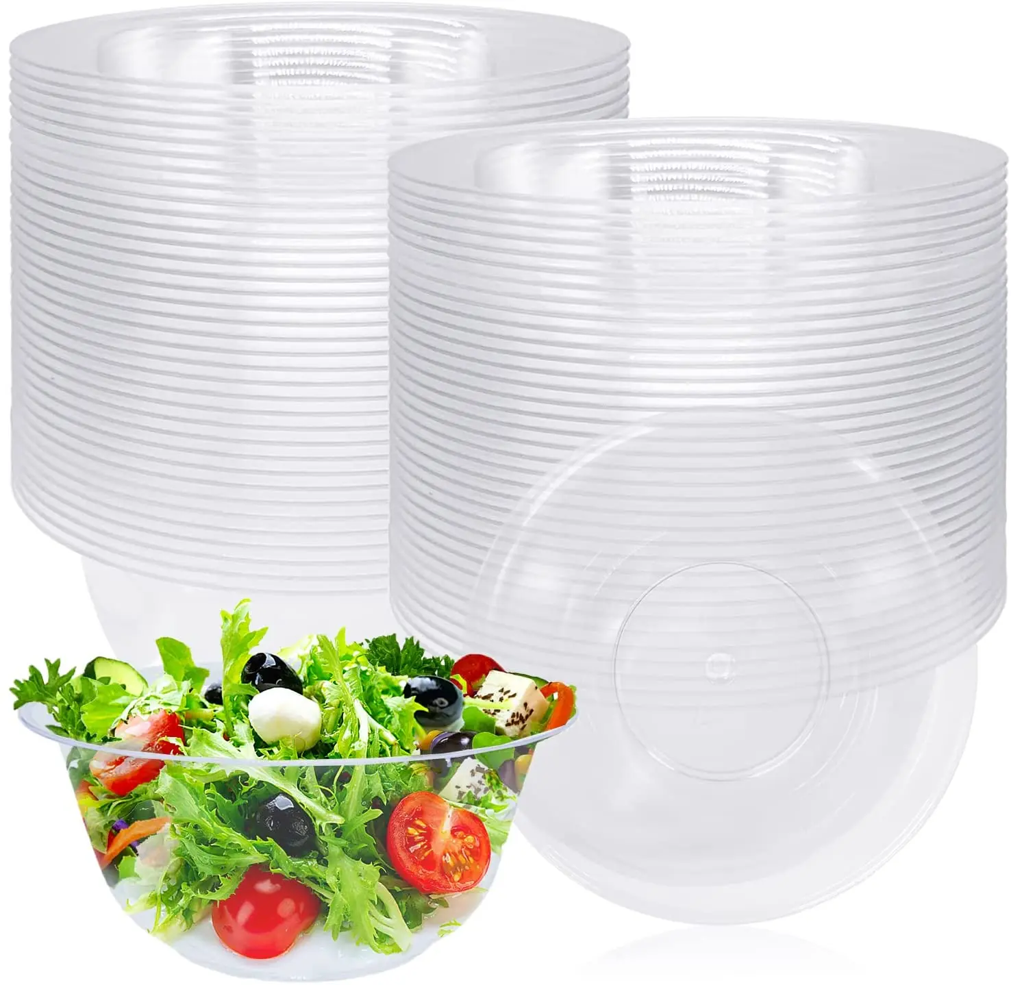 High Quality Custom Printing Plastic Jelly Desserts Cup Round Ice Cream Dessert Takeaway Bio Disposable Plastic Cup Bowl