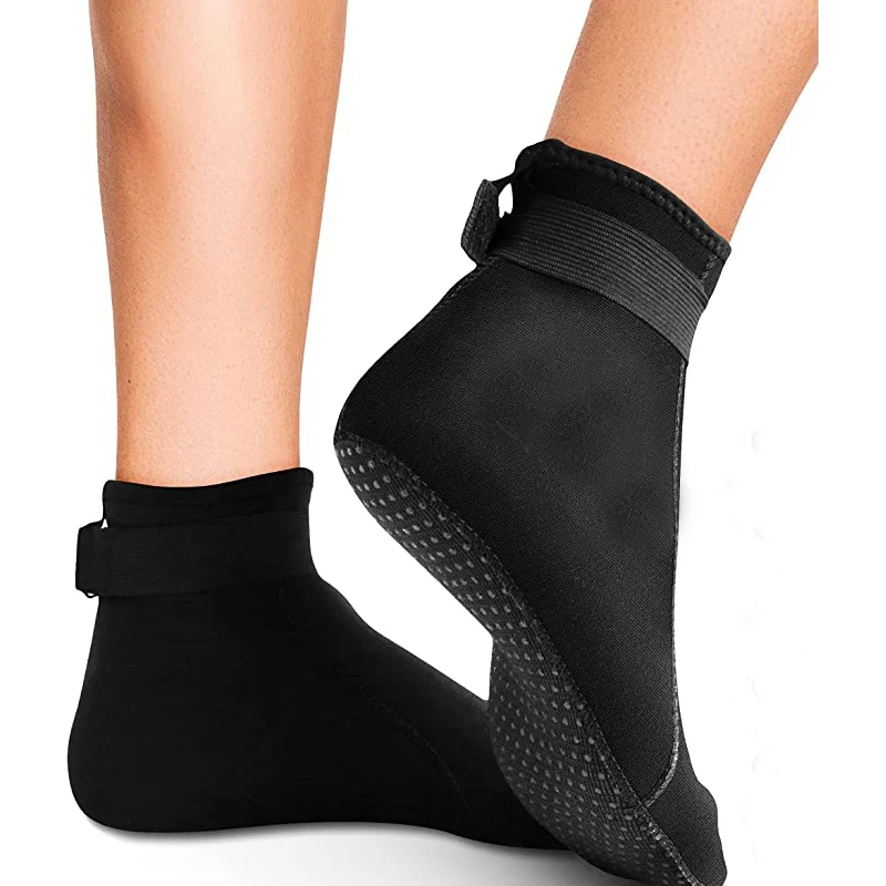 Custom Logo 3mm Glued Blind Stitched Anti-Slip Wetsuit Boots Fin Swim Socks for Water Sport