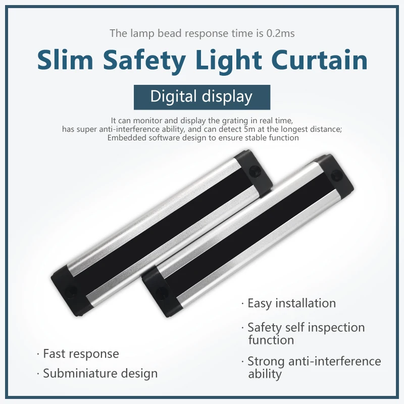 New Arrival Area Waterproof Industrial Work Under Water Compact Sensor Infrared Safety Light Curtain Security